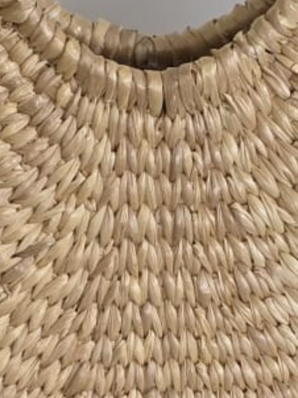 SEA&GRASS Structured Straw Bag Woven Tote Boho Summer Beach Lined - Picture 4 of 13